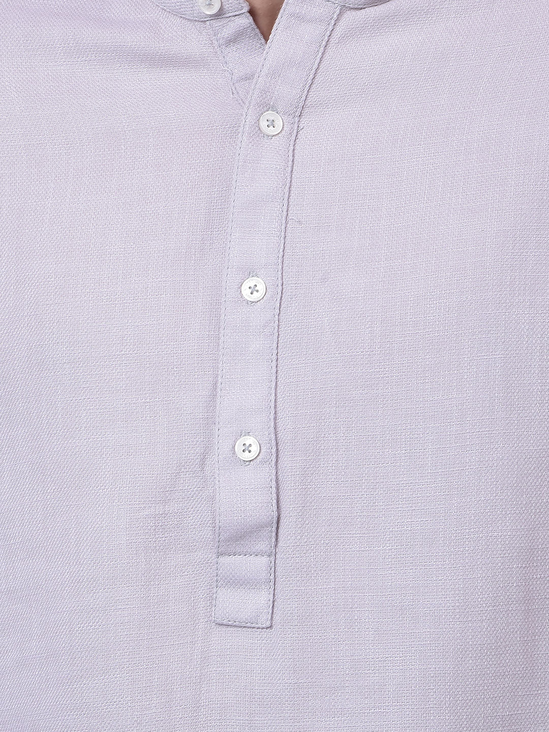 Numero Uno Men Beige Mandarin Collar Regular Fit Shirt